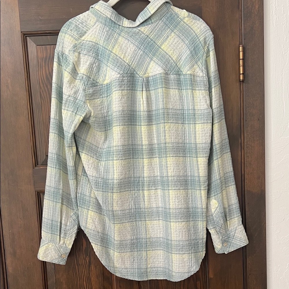 Rails Light Blue Cream Plaid Shirt - Picture 7 of 7